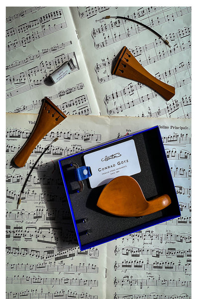 Tailpiece Violin Boxwood, English Model,  ZA-5293-112/115