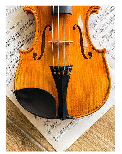 Slim Style Chinrest Violin 4/4 in Ebony, ZK-256