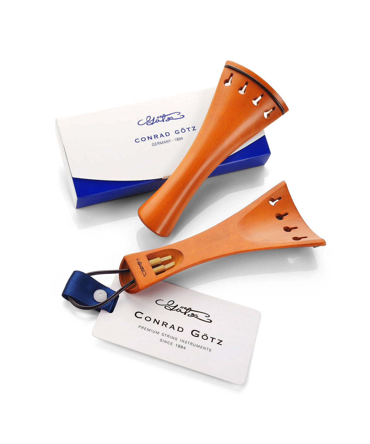 Tailpiece Viola Boxwood, French Model, ZA-V328B-120/125 – The Conrad ...