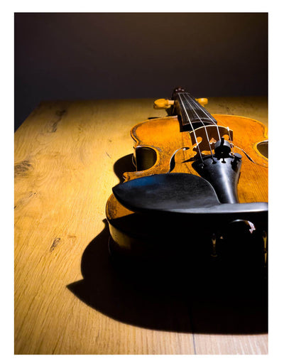 Guarneri Chinrest Violin 4/4 in Ebony, ZK-4258 