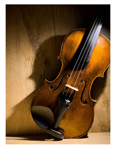 Guarneri Chinrest Violin 4/4 in Ebony, ZK-4258 