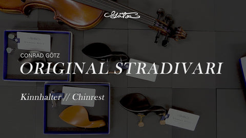コンラッド・ゴッツ・ヴァイオリン(ZK1594)、ブラウン　ドイツ製　柘植つげ Stradivari Chinrest Violin Boxwood, ZK-1594G – The Conrad Goetz