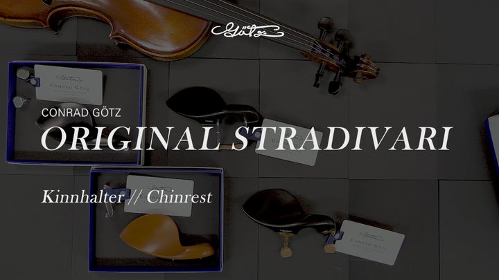 コンラッド・ゴッツ・ヴァイオリン(ZK1594)、ブラウン　ドイツ製　柘植つげ Stradivari Chinrest Violin Boxwood, ZK-1594G – The Conrad Goetz