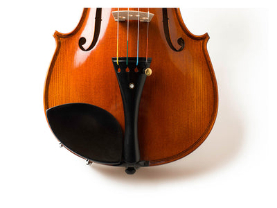 Black E-String Adjuster f. Violin, gold-plated screws, ZF-6807G