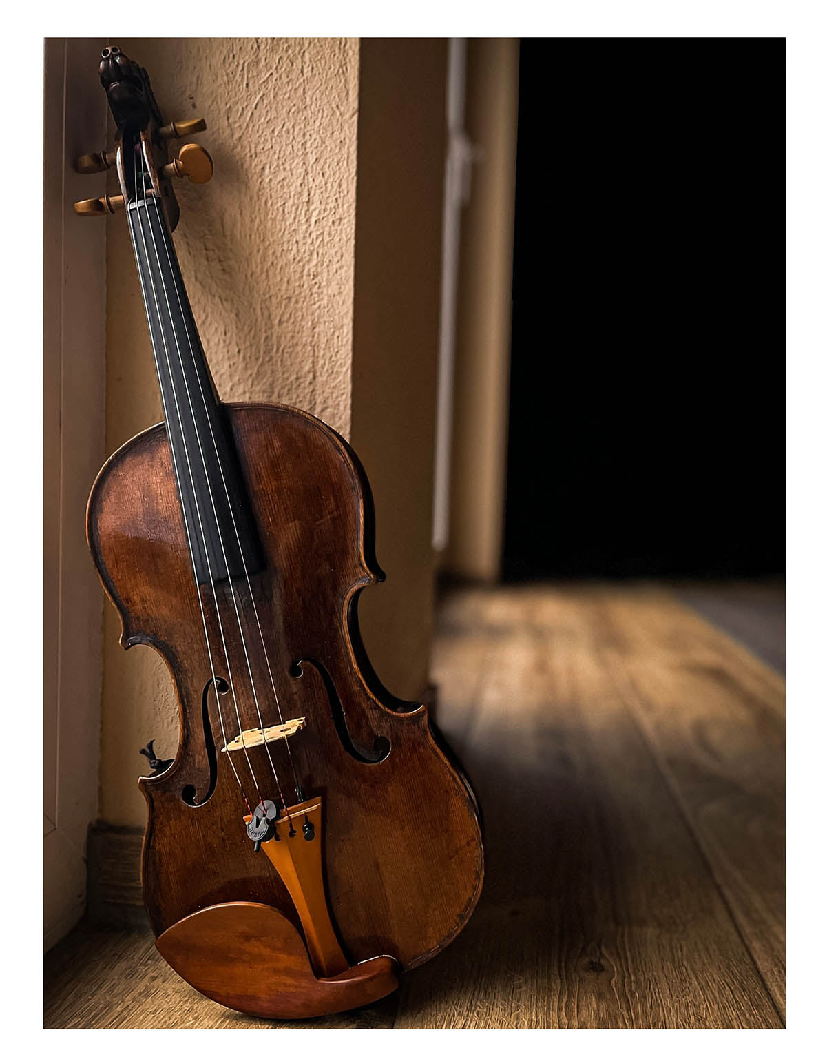 Tailpiece Violin Boxwood, English Model,  ZA-5294-115
